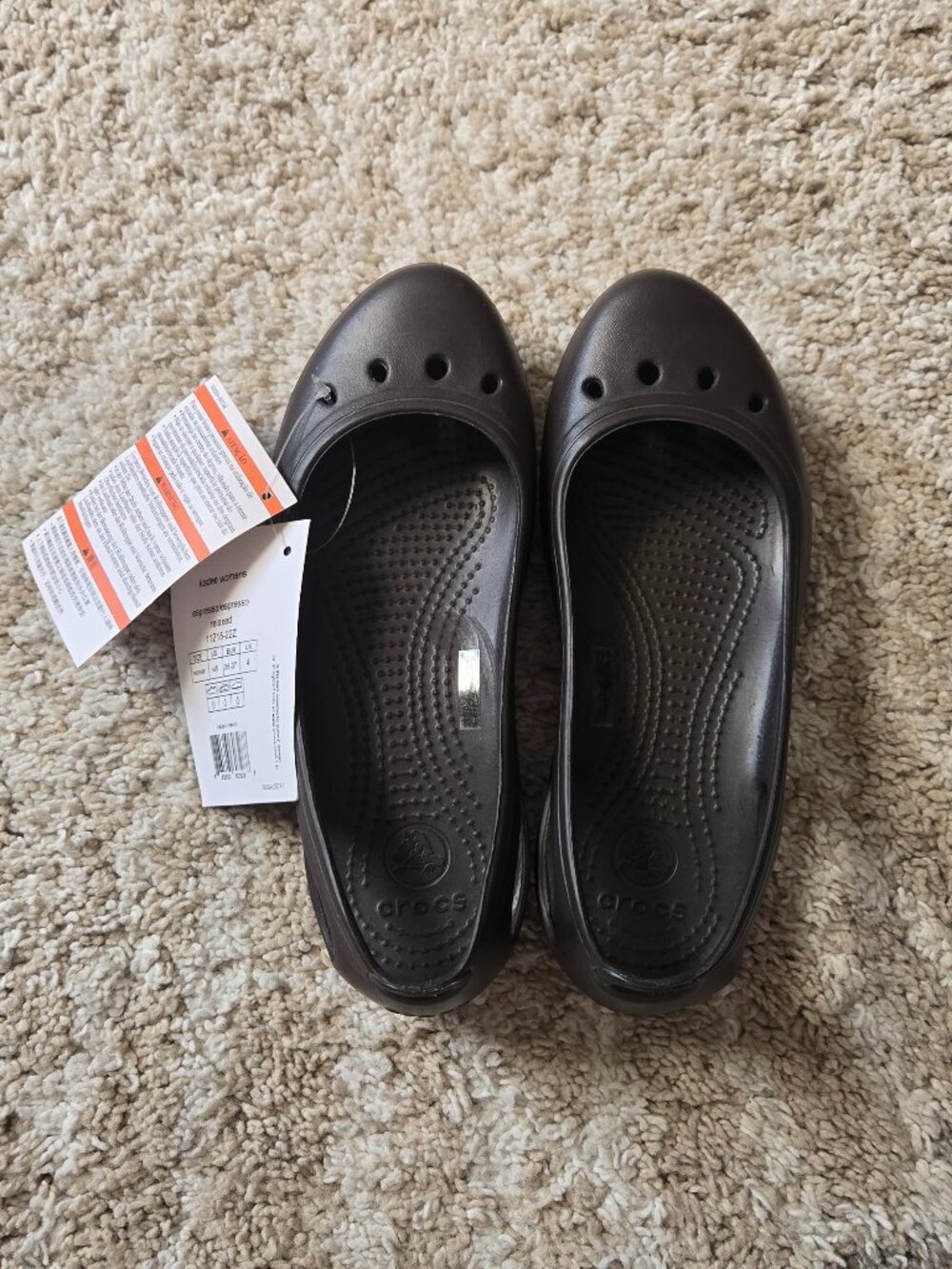 CROCS Women's Brown Slip-On Flats